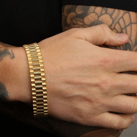 rolex gold chain 14k